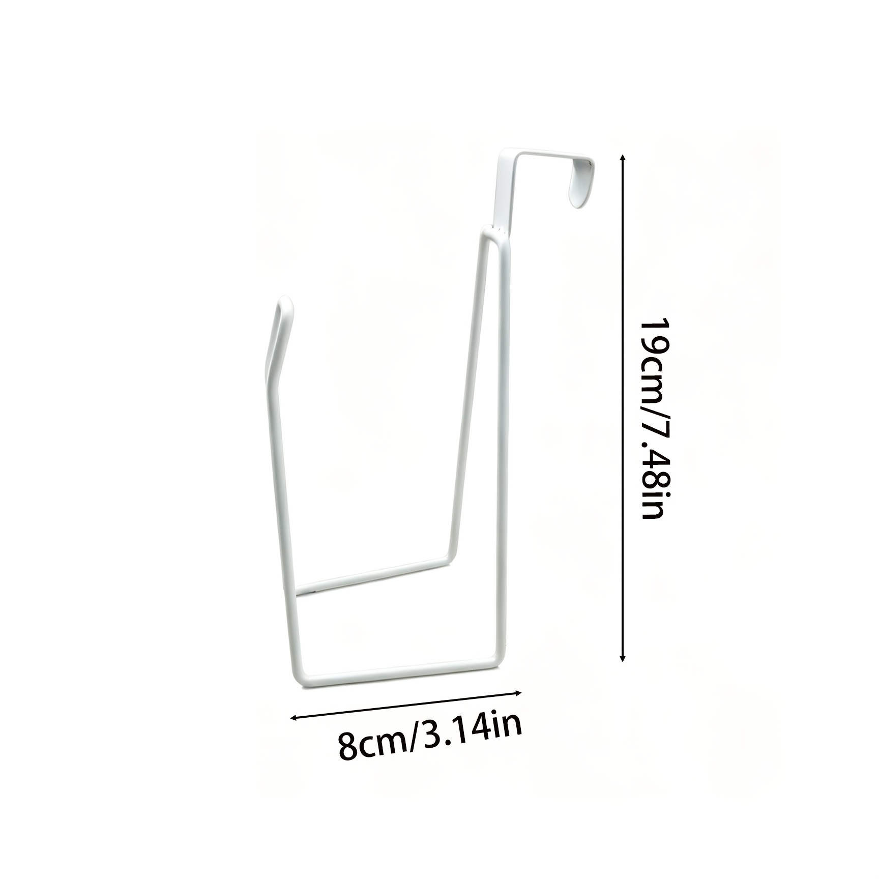 TEMU Punch-free Multi-functional Wrought Iron Tissue Holder, Cabinet Door-mounted Kitchen Roll Paper Storage Rack, Bathroom Wall-mounted Toilet Paper
