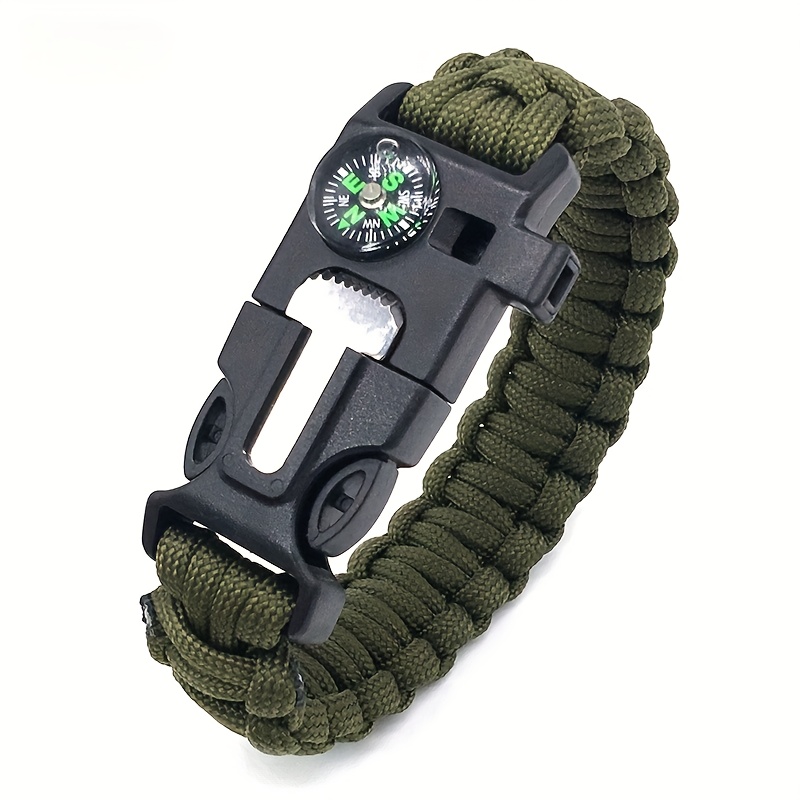 5 in 1 Woven Bracelet, Multifunctional for Hiking and Camping