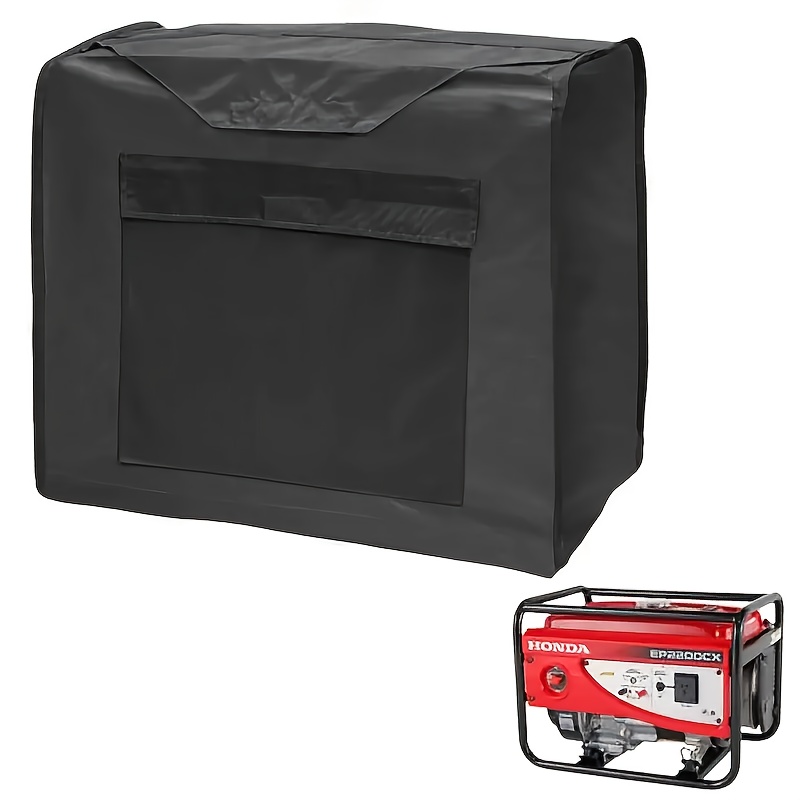 TEMU 1pc Heavy-duty High Quality Generator Cover Inches For 2000w-2500w Inverter Generators - Protection (black), Equipment Storage