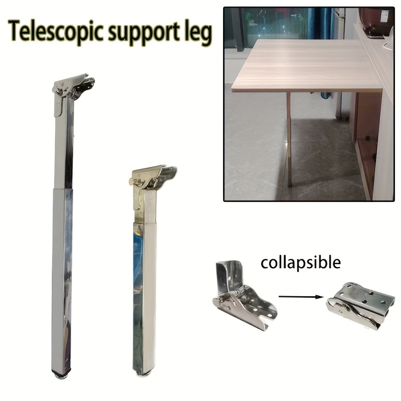 

Adjustable Stainless Steel Folding Legs - Portable, Telescopic Table & Bar Support For Rvs And Travel, No Required, 25mm Outer Diameter