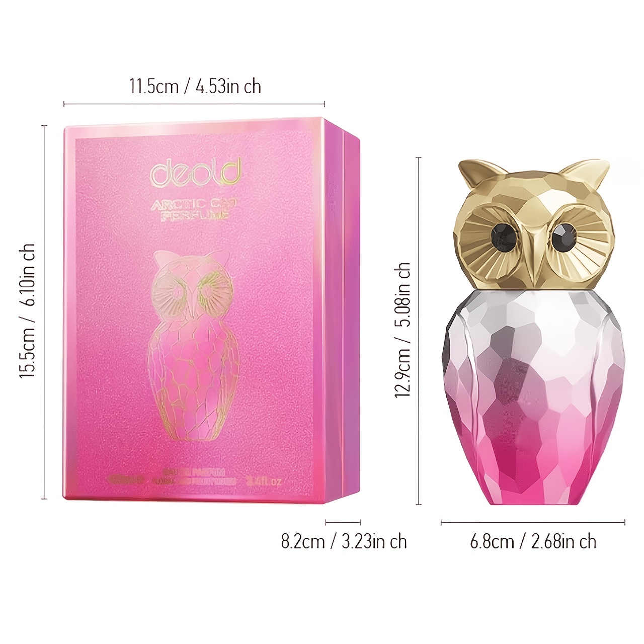 The 2026 New Fragrance Deold Owl Women'S Perfume, Features a Fresh Floral And Fruity Scent in a Gradient Pink Crystal Bottle, Perfect for Daily Commutes, Dates, And Holiday Gifting - Image 6