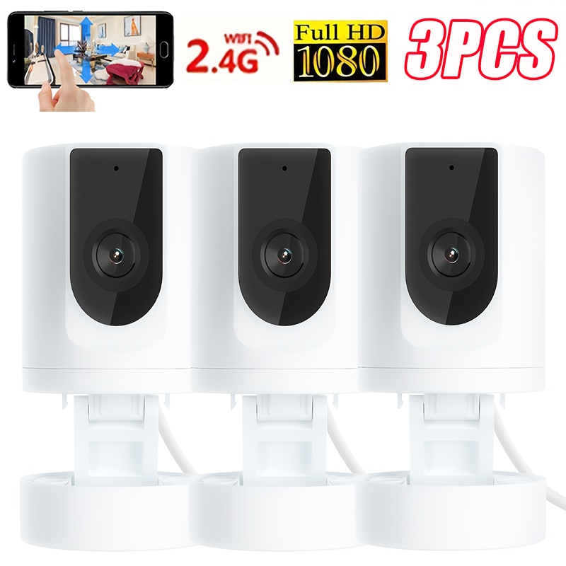 TEMU Black Friday 3pcs Indoor Security Camera, Pet Camera, Baby Camera For Home, Security1080p Ease With Phone App, Flexible Installation, Motion