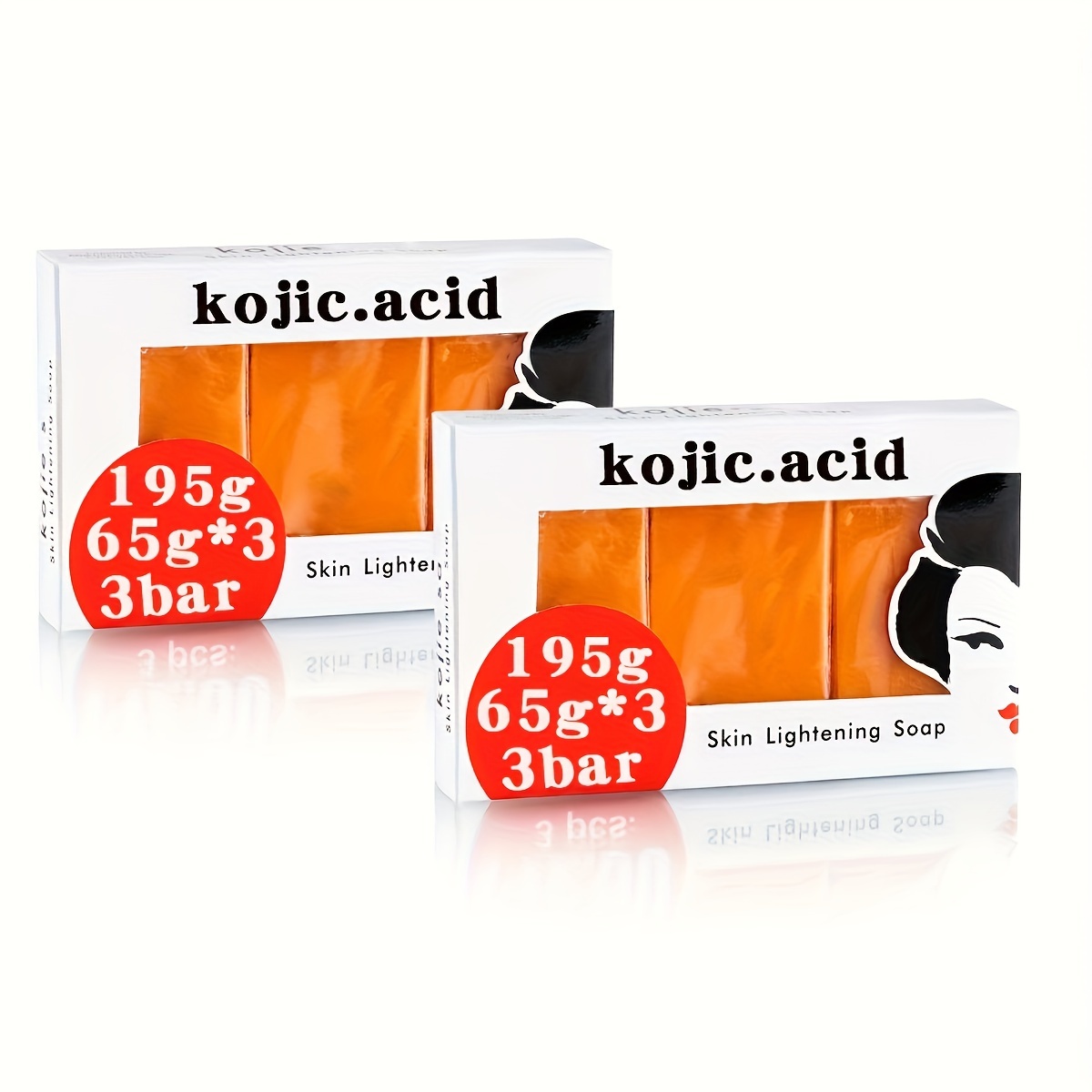 

Kojic Acid Skin Lightening Soap 195g, 3 Bar Pack – Moisturizing Cream Formula, Alcohol-free, With Centella Asiatica For Improved Skin Texture & Tone