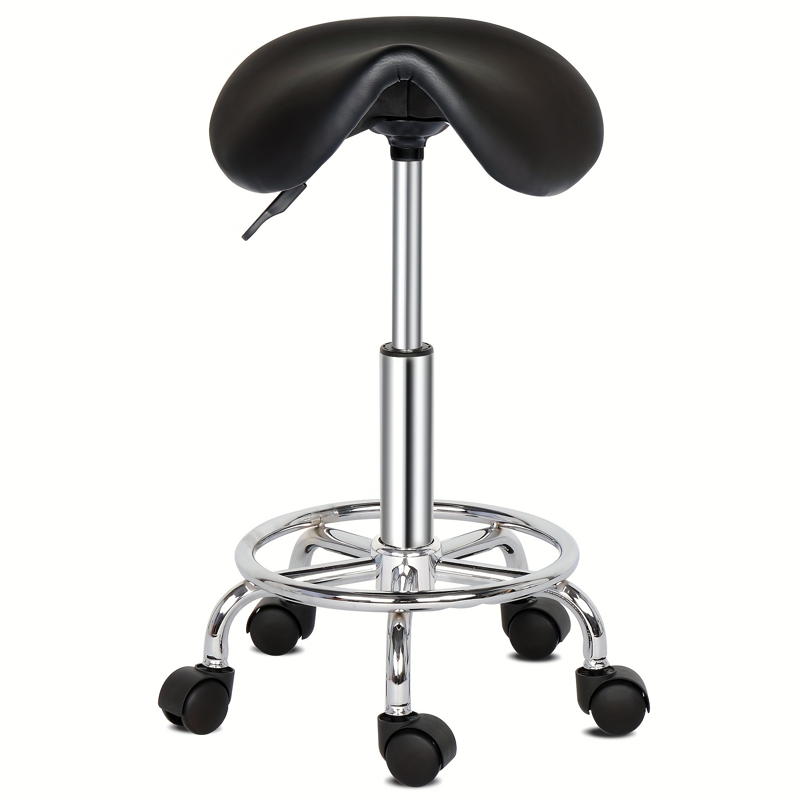TEMU Tabouret de bar rotatif Stool Feet, noir