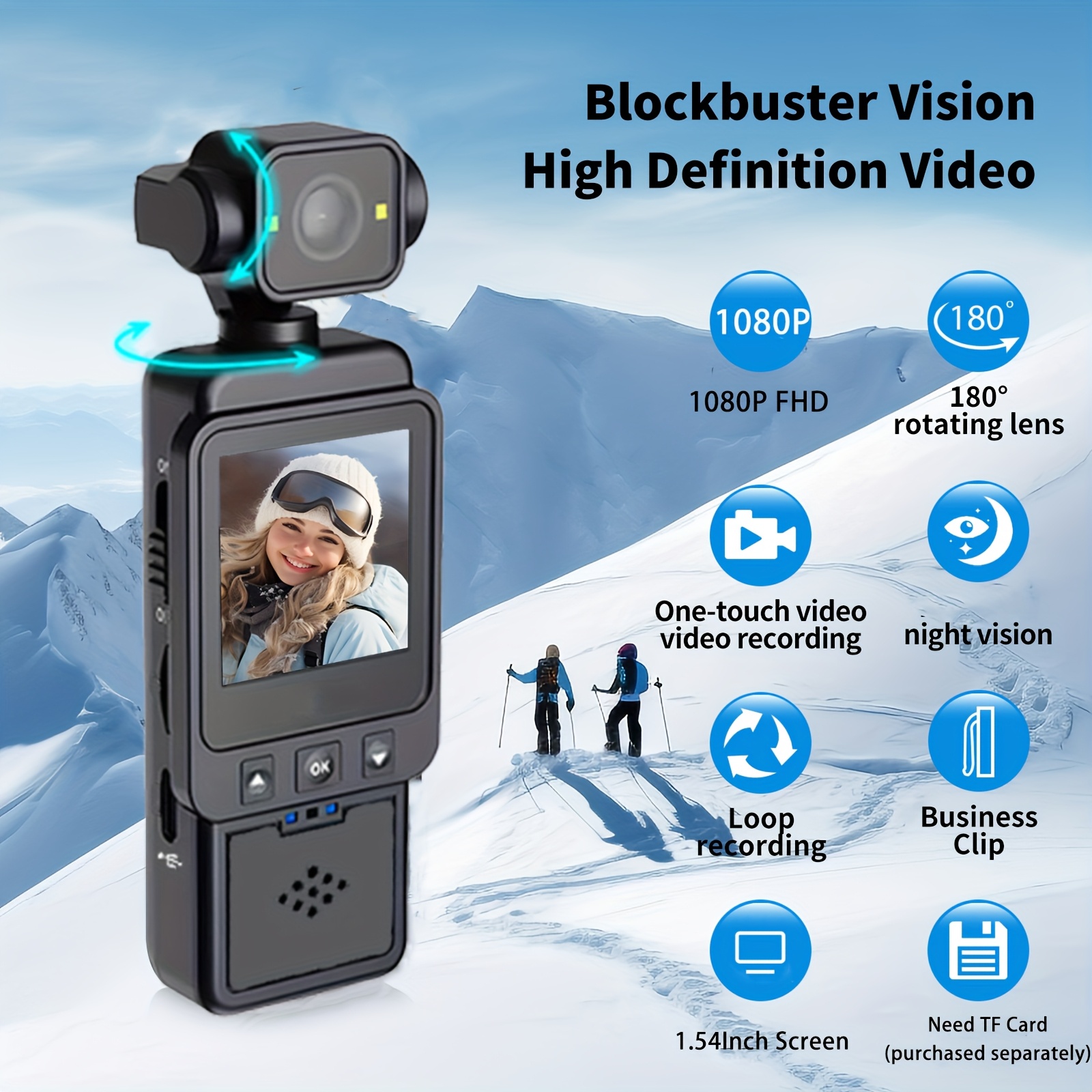 2025 new wifi hotspot body camera with 1080p full hd night vision