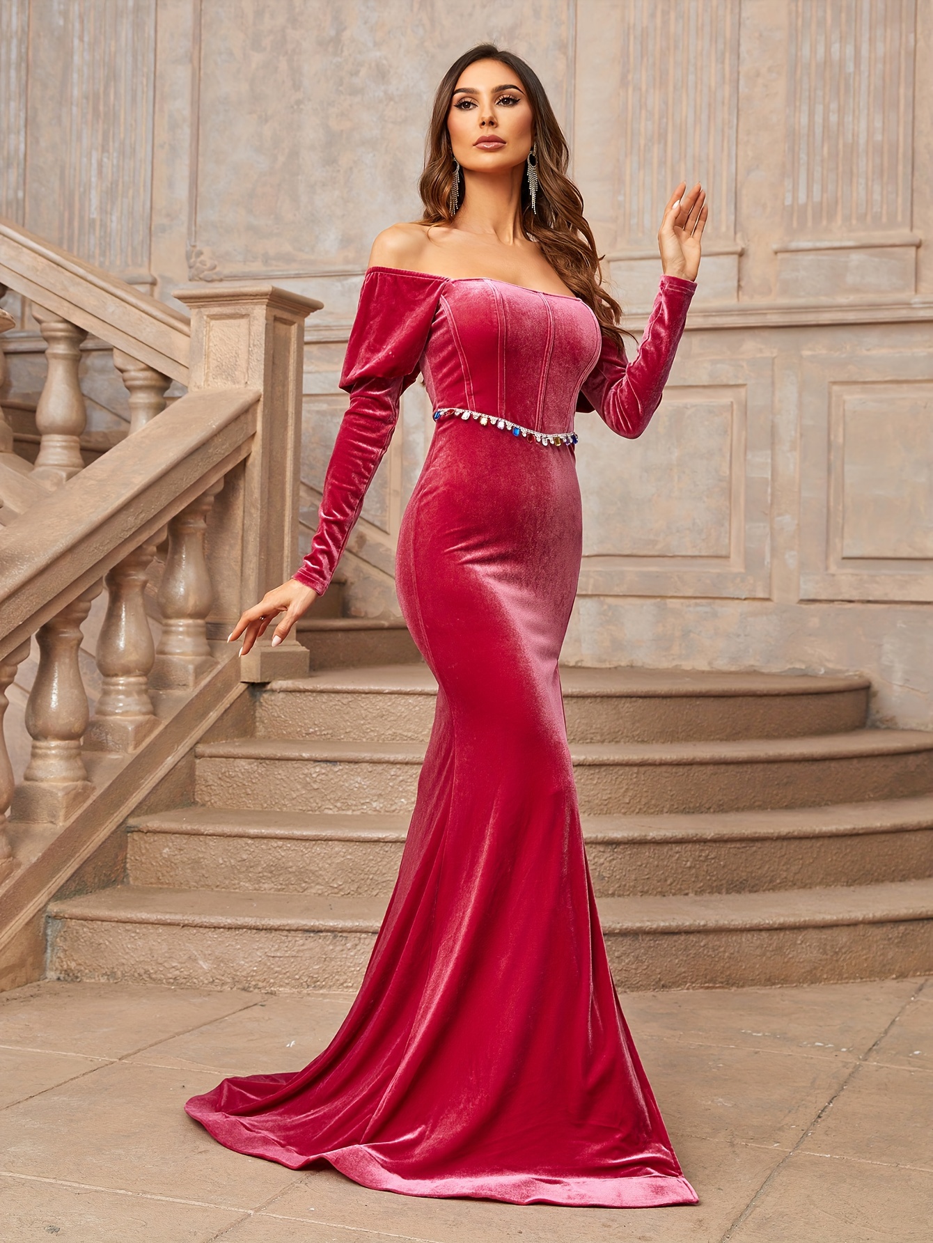 black beaded dress long Glamorous Beaded Spaghetti Strap Bodycon Evening Dress