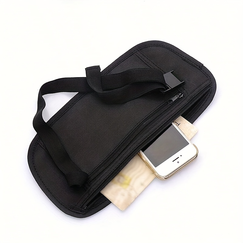 

Sac Banane Sport Multifonction Ultra-Mince pour , Pochette Invisible pour Téléphone de Voyage en Extérieur avec Fermeture Éclair, Matériau en Nylon