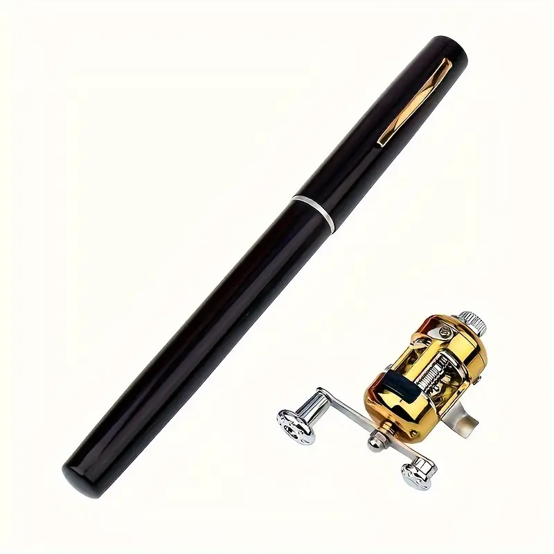 Portable Telescopic Mini Fishing Pole Pen Shape Fishing Rod - Temu