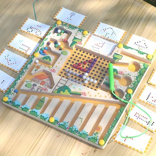 fun magnetic maze sorting and brain development game for gift for birthdays halloween or christmas