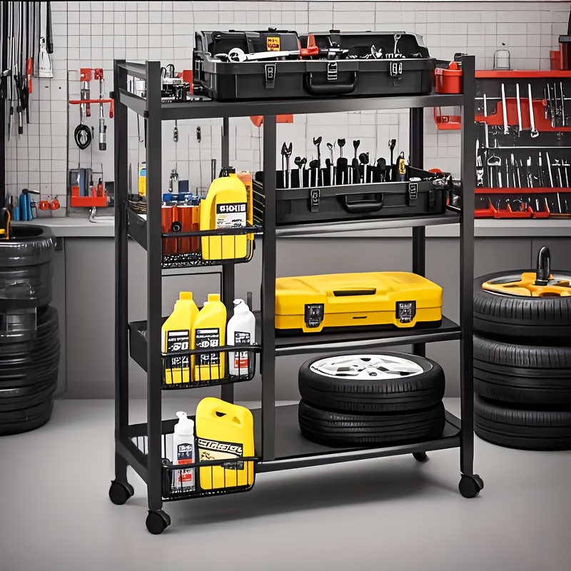 reliable 1pc of Adjustable Kitchen Storage Rack - a Tall Mobile Organizer Featuring Locking Wheels, Space-Efficient Stainless Steel Shelves for The Kitchen And Pantry, Robust Build, Long-Lasting Shelving Unit, Storage Area, And a Versatile Storage Rack 7 reliable 1pc of Adjustable Kitchen Storage Rack - a Tall Mobile Organizer Featuring Locking Wheels, Space-Efficient Stainless Steel Shelves for The Kitchen And Pantry, Robust Build, Long-Lasting Shelving Unit, Storage Area, And a Versatile Storage Rack - Image 7