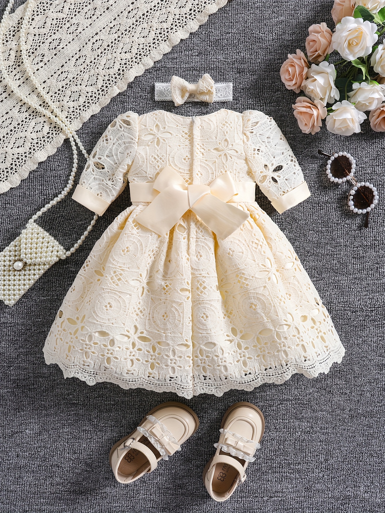 girls special occasion dress headband Product details 4