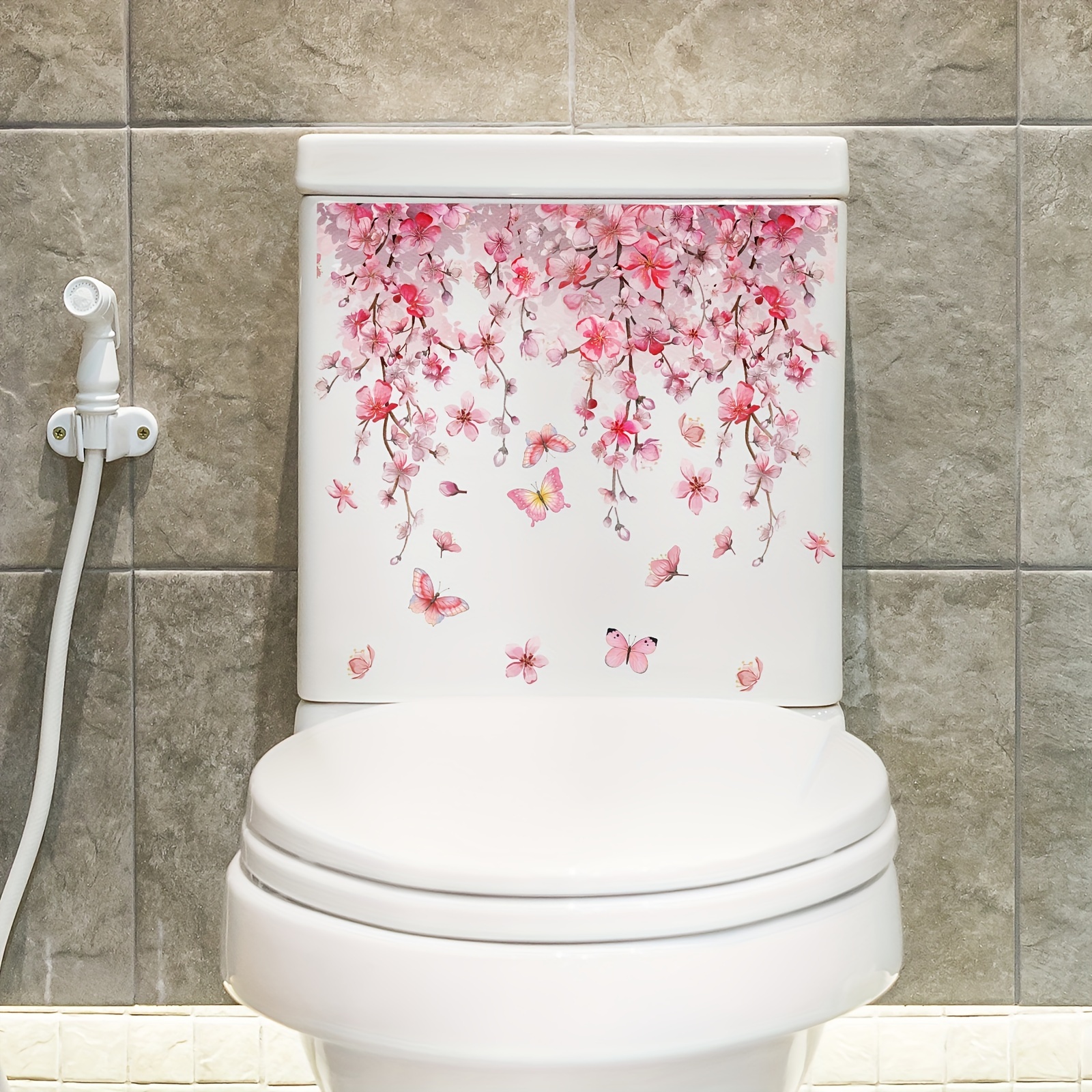 

Elegant & Toilet Sticker - Self-adhesive, Easy-to-apply Bathroom Decor, Plastic, Ideal For Ceramic