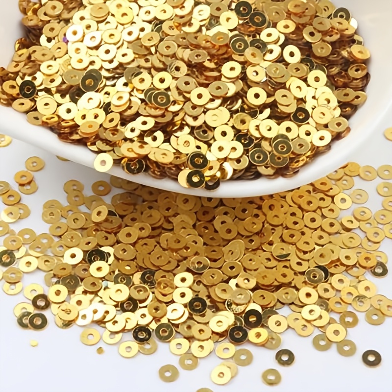1000pcs 5mm Flat Round Sequins Nail Glitter for DIY Embellishments