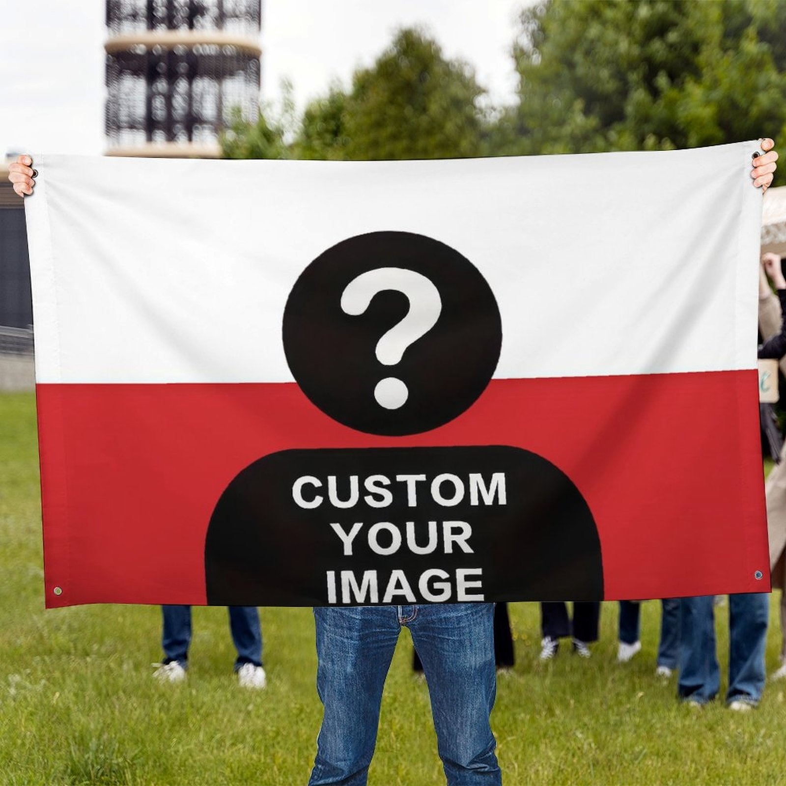 Temu 1 Szt. Personalizowana Polska – Tapeta Z MożLiwośCią Dodania ZdjęCia/Tekstu/Logo – TrwałY Poliester, Idealna Do Dekoracji Pokoju, ŚCiany Lub Na-image