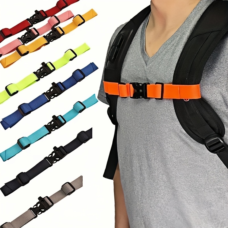 

1pc Backpack And Chest Bag Strap, Adjustable Shoulder Strap For Bag, Outdoor Camping Straps, Backpack Accessories