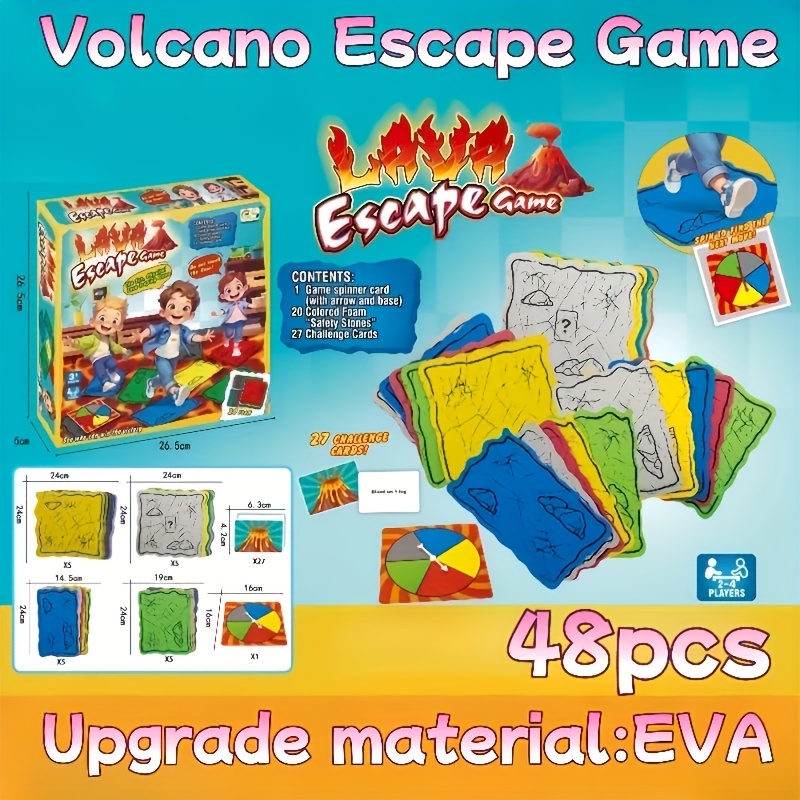 TEMU Is Like Lava! Infinite Jump Game, Suitable For Family Games, Encouraging Physical Activity, Promoting Sports Exercise, Safe For Indoor And