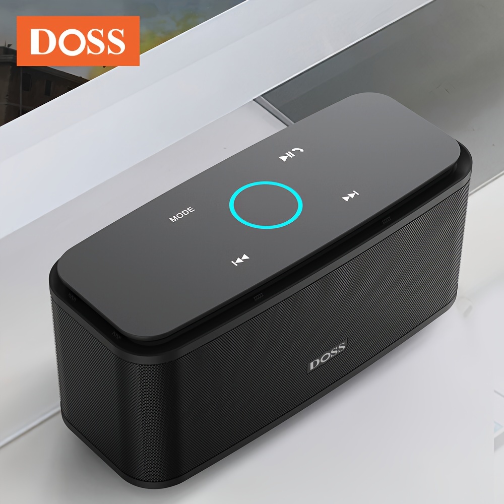 

Doss Portable Speaker, , Wireless 5.0 With 12w And Bass, Capacitive , Hands Free With Built-in Mic, 20 Hours , Speaker For Computer Laptop Pc Cellphone