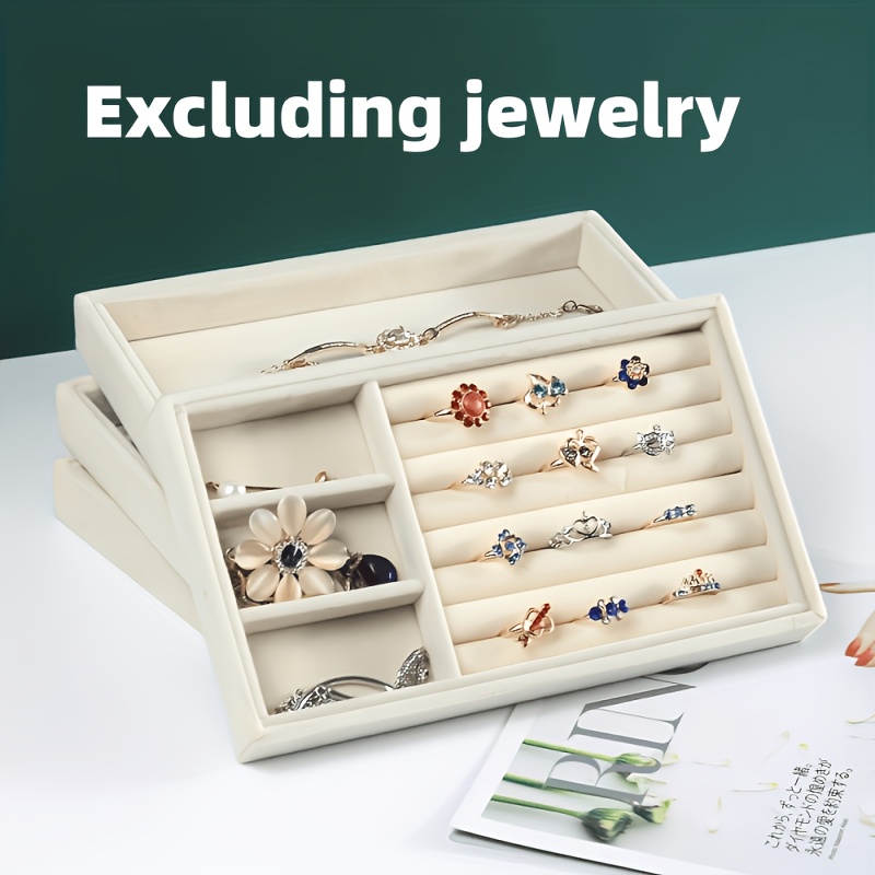 Drawer-Style Jewelry Tray for Earrings and Rings