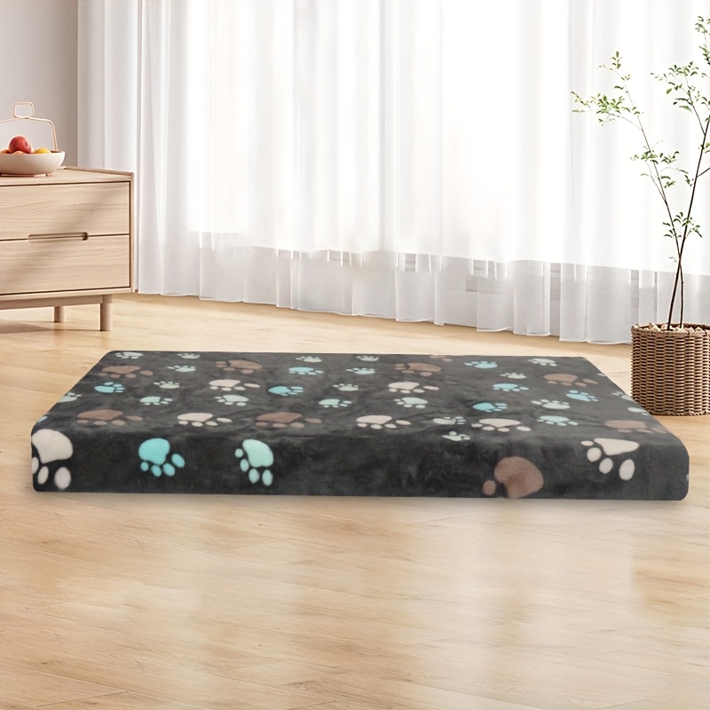 TEMU Flannel Dog Beds And Pet Mats In Colors, Plush Dog Beds Comfortable Dog Bed Mats, Anti-slip Pet Sleep Mats Suitable For Large And Small Dog
