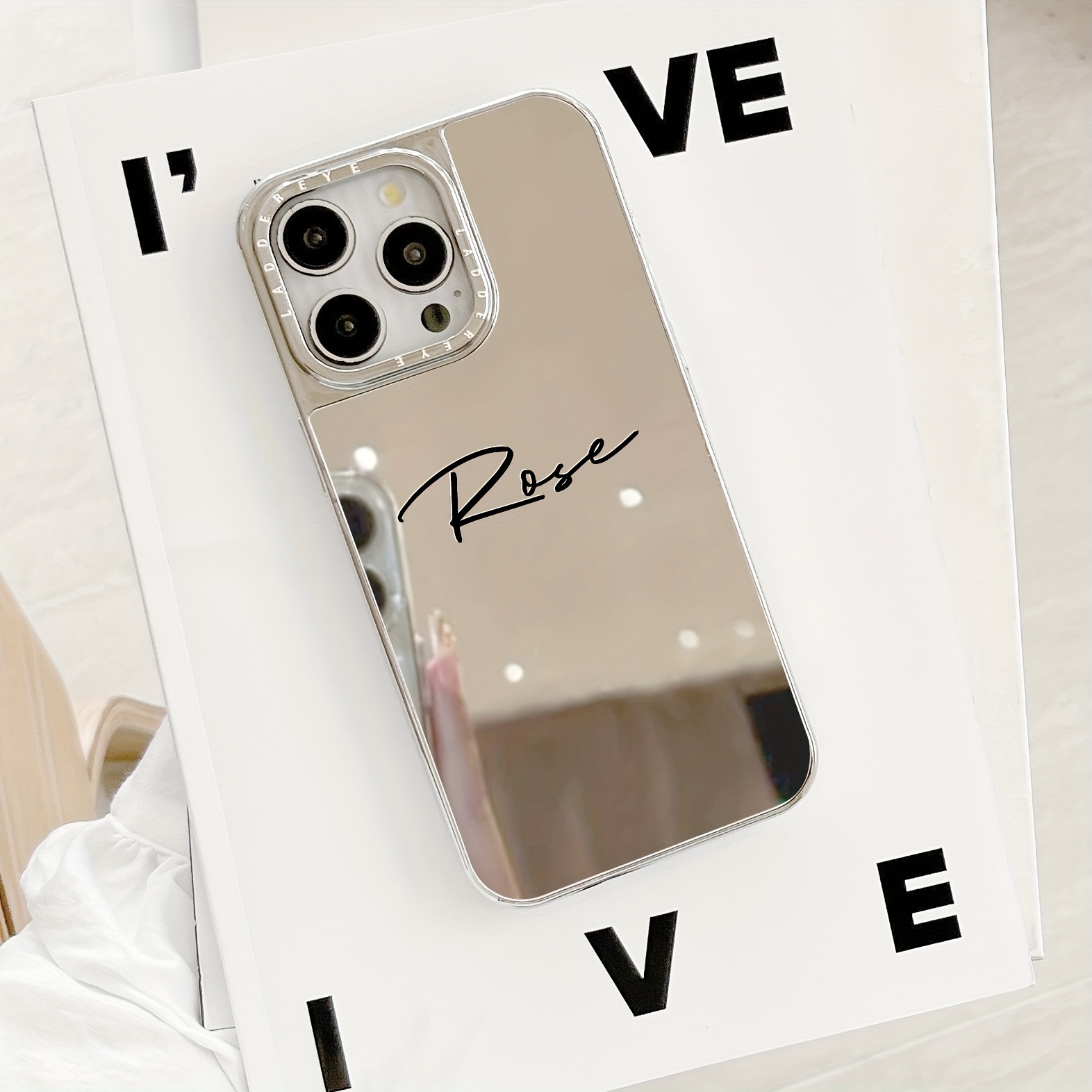 TEMU Phone Case - Personalized Customized Name Letters Diy Phone Case Compatible With Iphone 18 17 16 15 14 13 12 11 Pro Max Fashionable Plating