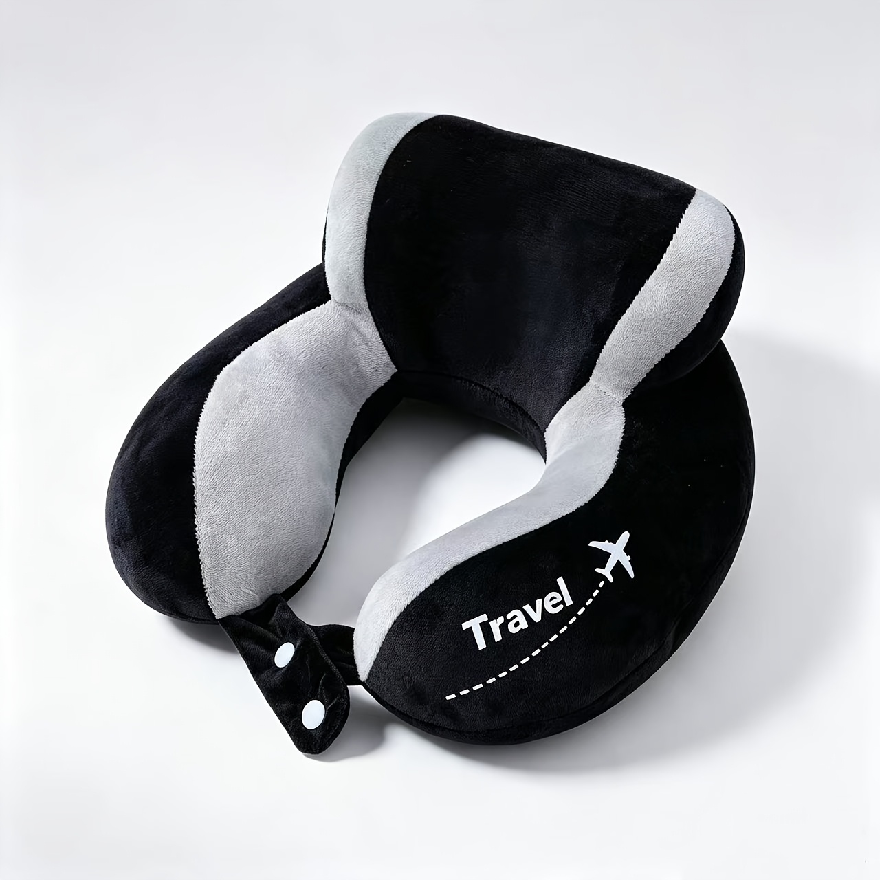 TEMU U-shaped Travel Neck Pillow, New Dual- , Elevated Printed Pillow With Double Buckles, Comfortable U-shaped Pillow For , Office Use, Driving, And