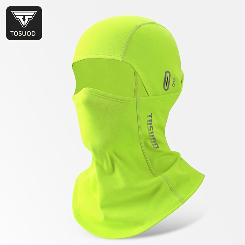 Image of Tosuod Motorcycle Full-face Windproof Mask - Motorbike Goggles-compatible Winter Face Cover With Ear Warmers, Adjustable Ear-hanging Closure, For Men & - Cold Weather ()