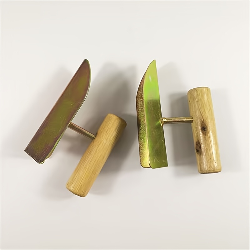 TEMU Jalonnes d'angle galvanisées robustes, résistantes à la rouille et à intensif, outils légers à manche en bois pour lisser et nivellement des de