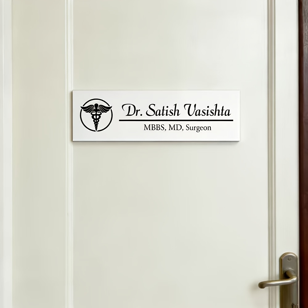 TEMU Placa de identificación 2D con posición de logotipo personalizable, 1 pieza, letrero decorativo de posición opcional multicolor, para colocar en