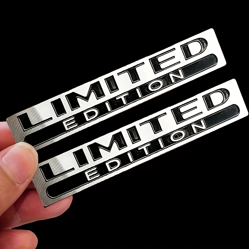 Set Of 2 Metal Edition 3d Car Body Badges, Stickers, Trunk Emblems, And Additions For Cars, Motorcycles, And Bikes