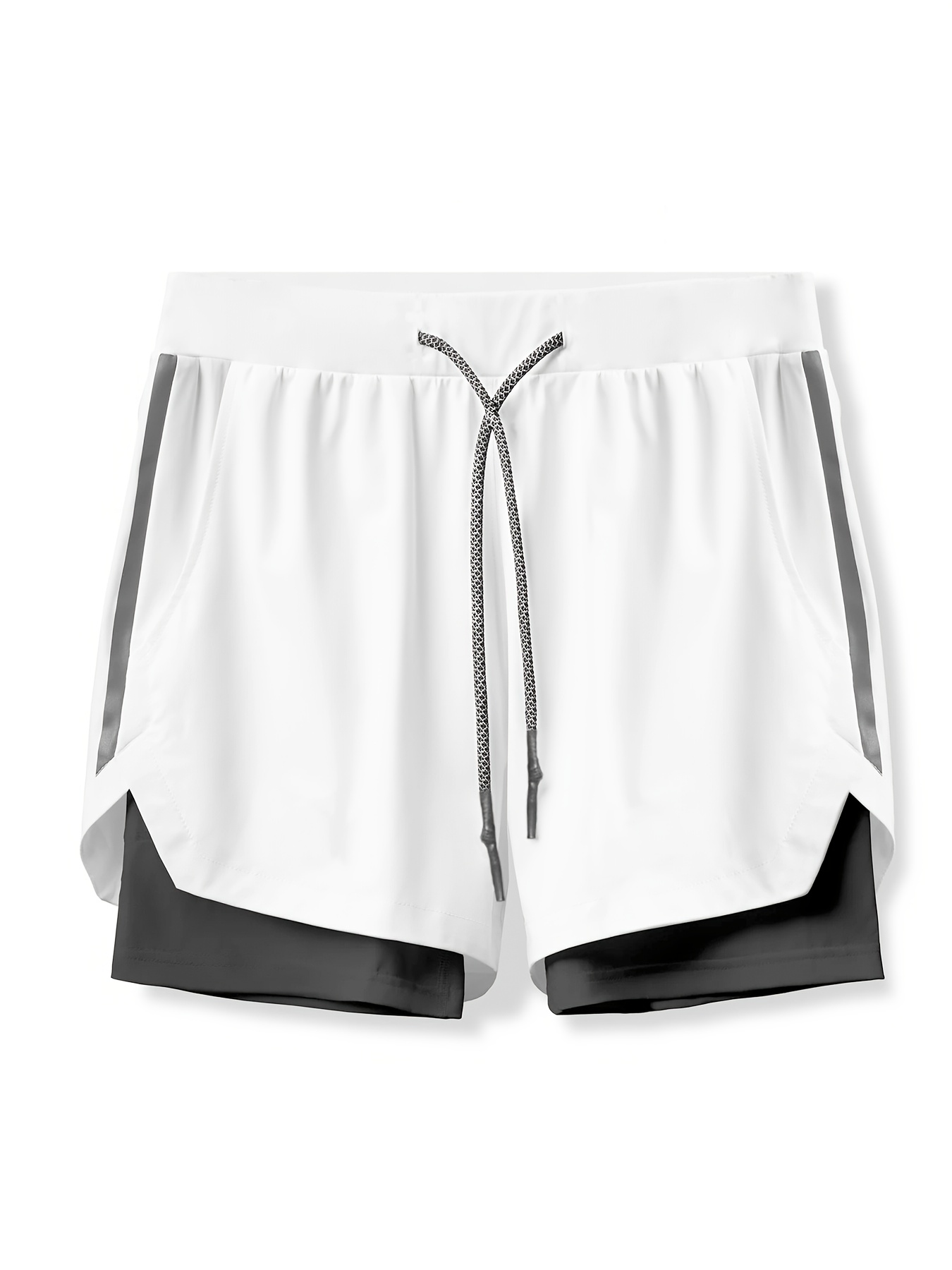 Men'S Quick-Dry Shorts for Sports, Running, And Marathons, Designed for American-Style Fitness And Squats, with an Inner Lining And a Length That Doesn'T Go Past The Knee