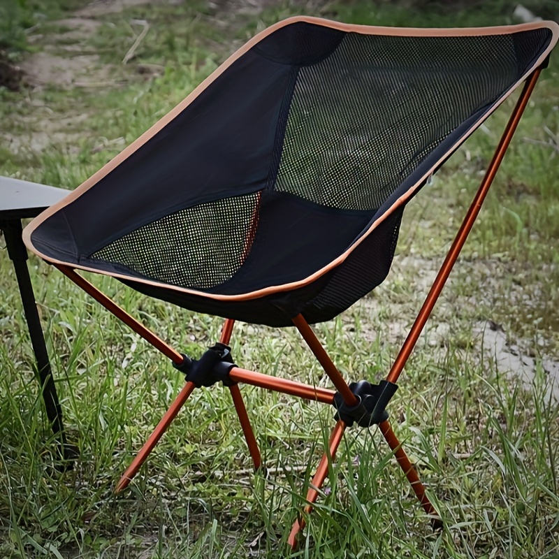 Outdoor Lightweight Trendy Folding Chair, Portable Mesh Small Chair For  Fishing Camping