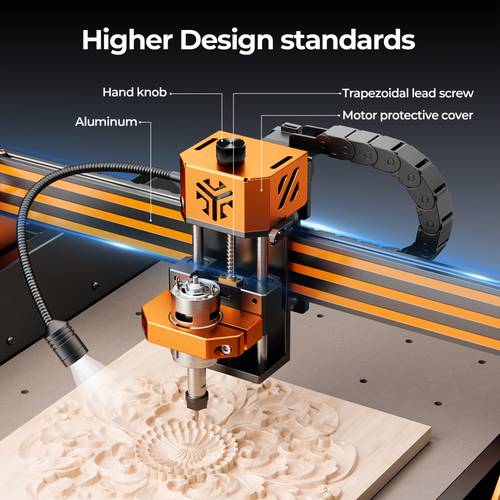 valentines day gift cnc engraving machine with emergency stop switch working area size 400 400 80mm a versatile tool for engraving wood plastic and acrylic for valentines decor features a 70w spindle motor