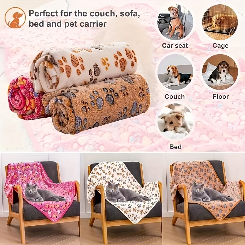 1/3pcs dog fleece Washable blanket-pet cheap blanket-paw blankets for indoor cats-kitten&puppy essentials-small throw blankets-dog towel-for Large Medium Small dogs-for couch&crate&bed-for Rabbit, Hamster, Guinea-cage liner-stuff-accessories-gifts