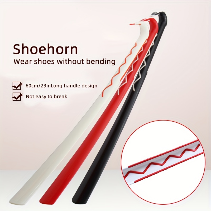 

1pc Shoehorn Shoe Slip Plastic Long Handle Shoehorn Shoe Lift Shoe Pull