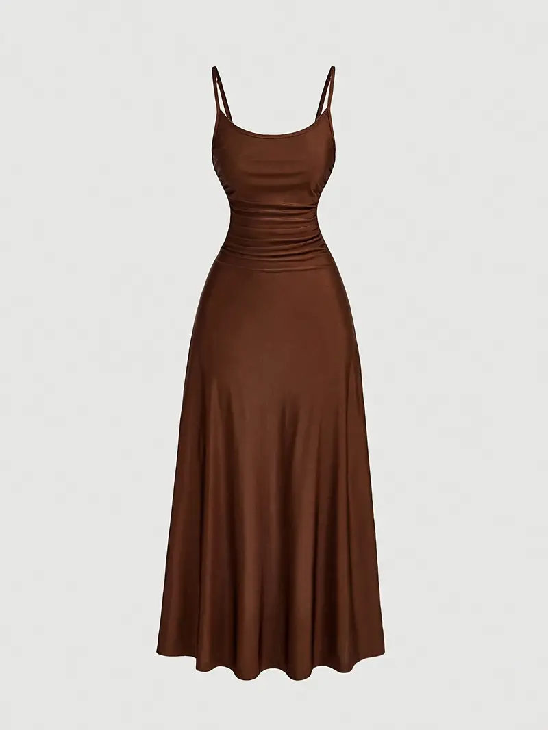womens solid color spaghetti strap dress semi formal dress - Temu Oman womens solid color spaghetti strap dress semi formal dress - Temu Oman
