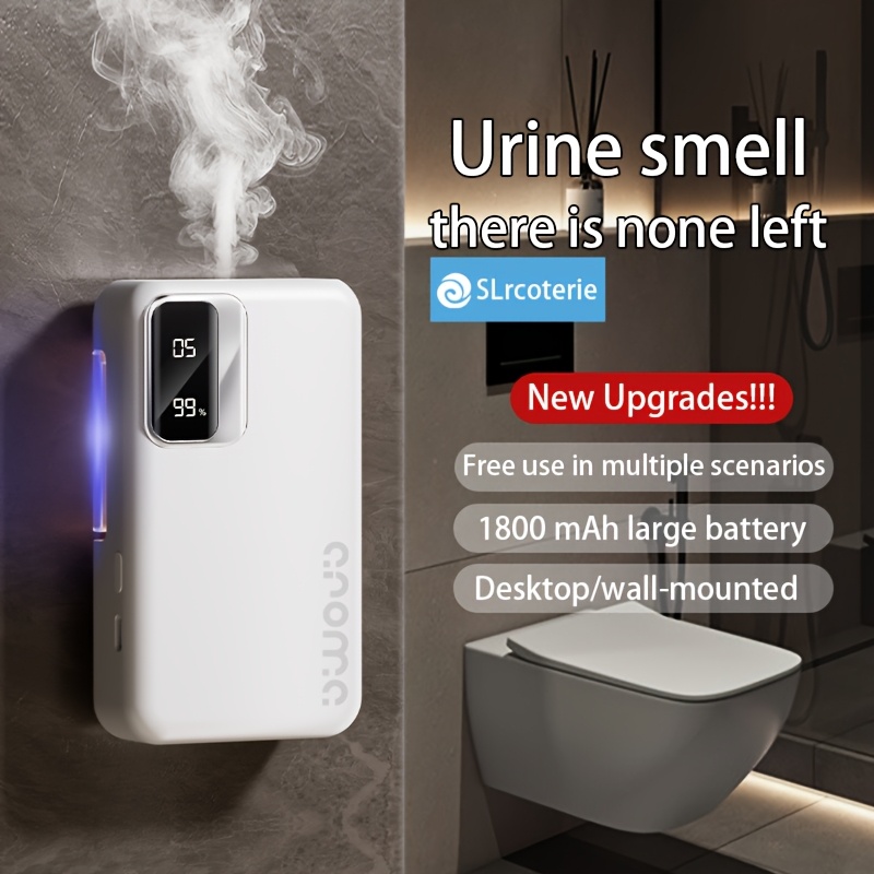 TEMU 1800mah Technology Diffuser With , Fine Mist & . Eliminates Bedroom Stagnation, Bathroom Humidity, Digital Display For Real-time Monitoring, Usb Charging-up To Of Use. Add Essential Oils