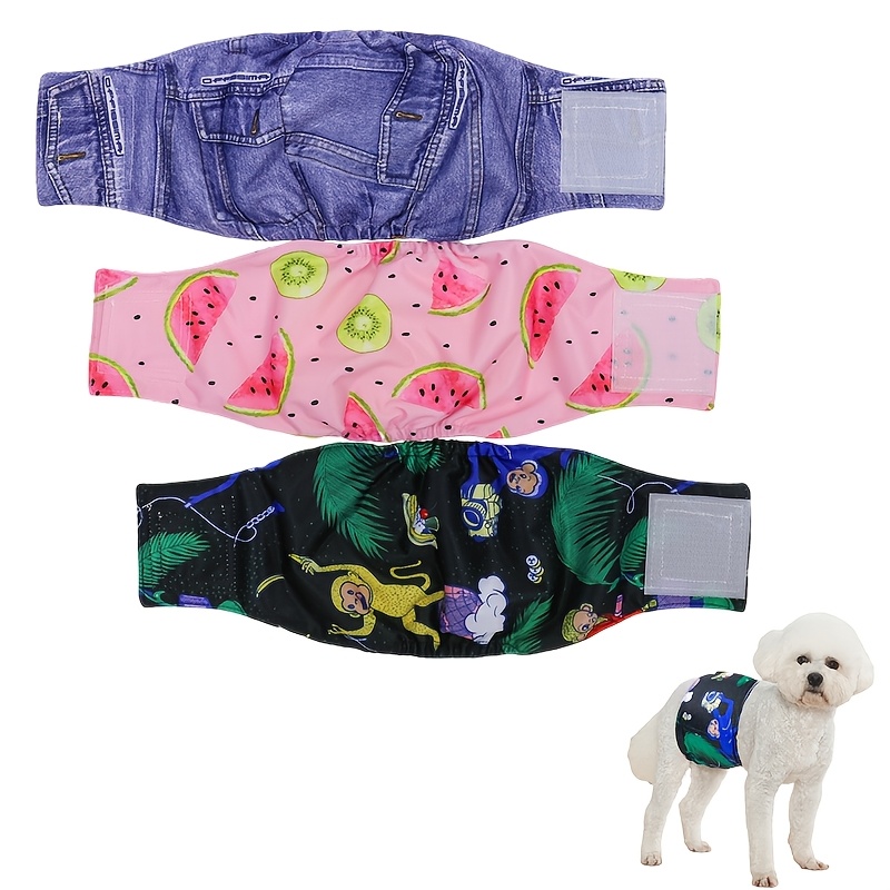 Premium Reusable   Band, Washable Male Dog Diaper Wrap, 1pc Replaces 300 Disposables,   Fit,   House Training, Incontinence Care And Travel
