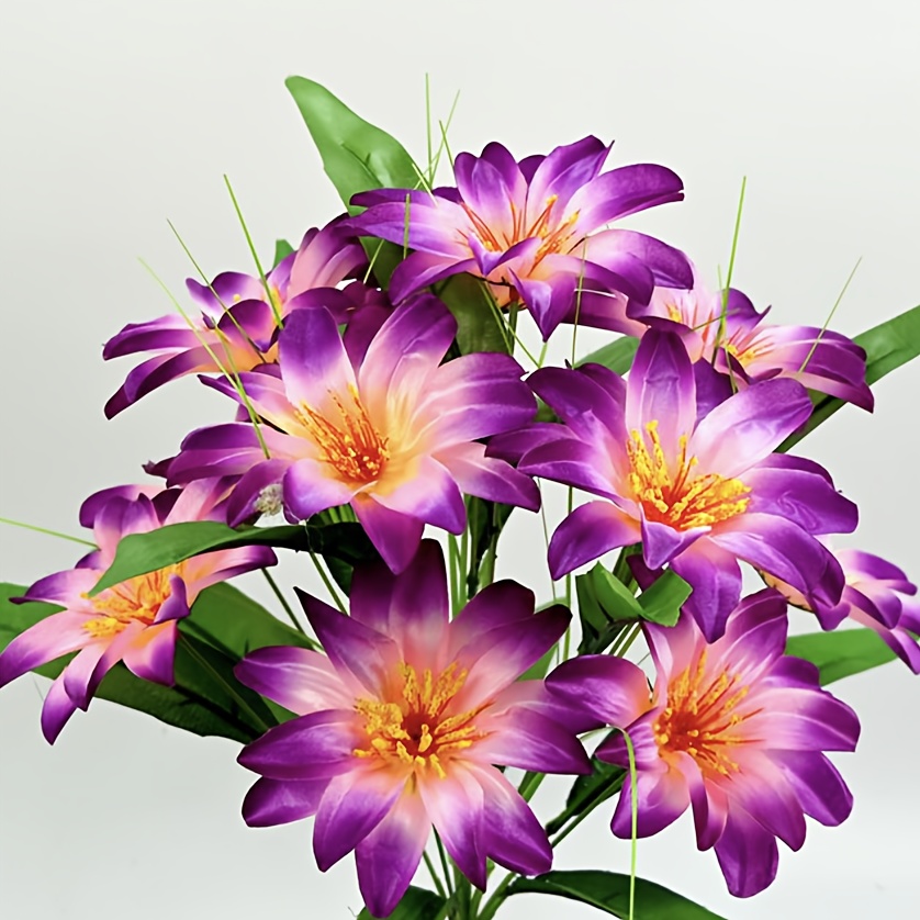 A Bundle Of 12 Artificial Peony Flowers Resembling Western Lotus Flowers