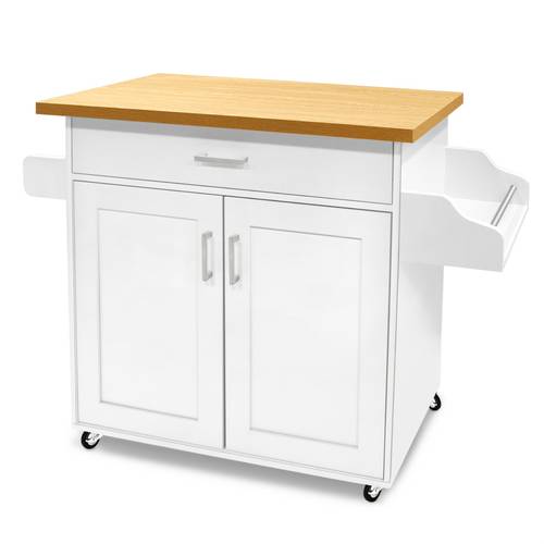 item picture kitchen trolley kitchen trolley with wheels 1 drawer 2 levels cabinet with towel holder serving trolley 115 x 36 x 90 cm white
