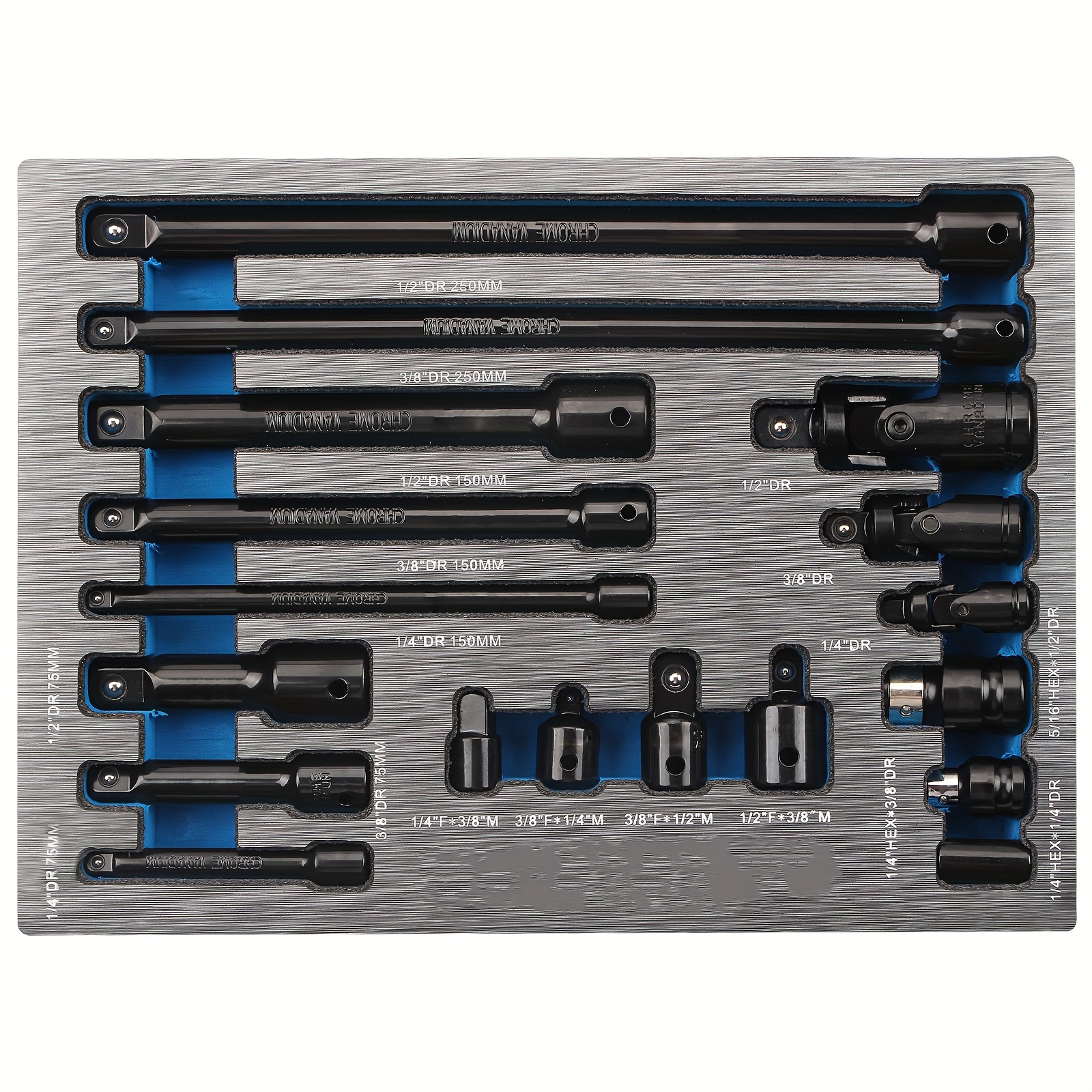 

18- Set, 1/4 , 3/8 , 1/2 , Connectors, Including , Universal |