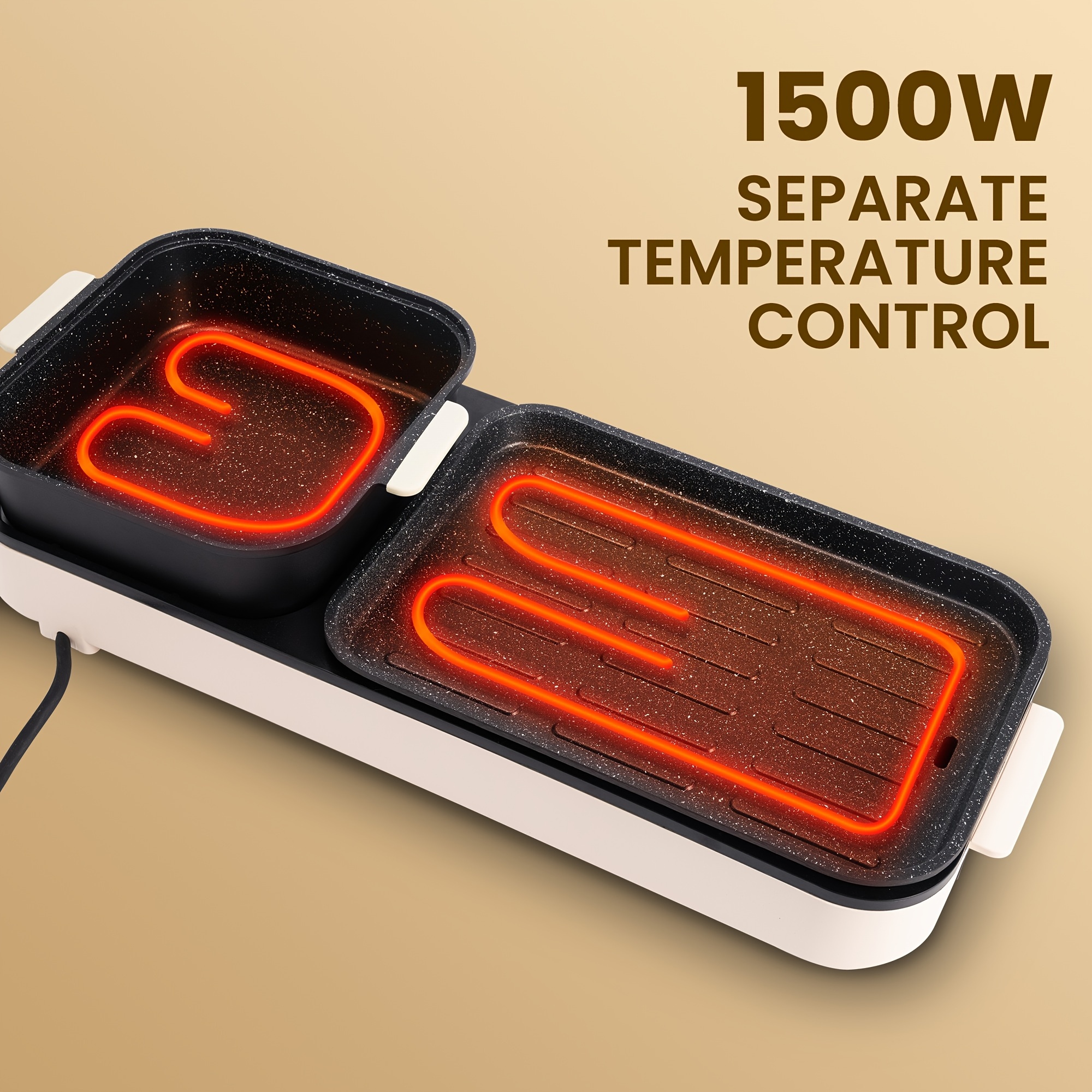 Hot Pot Grill Korean Bbq Grill 1 Pot Electric Temu