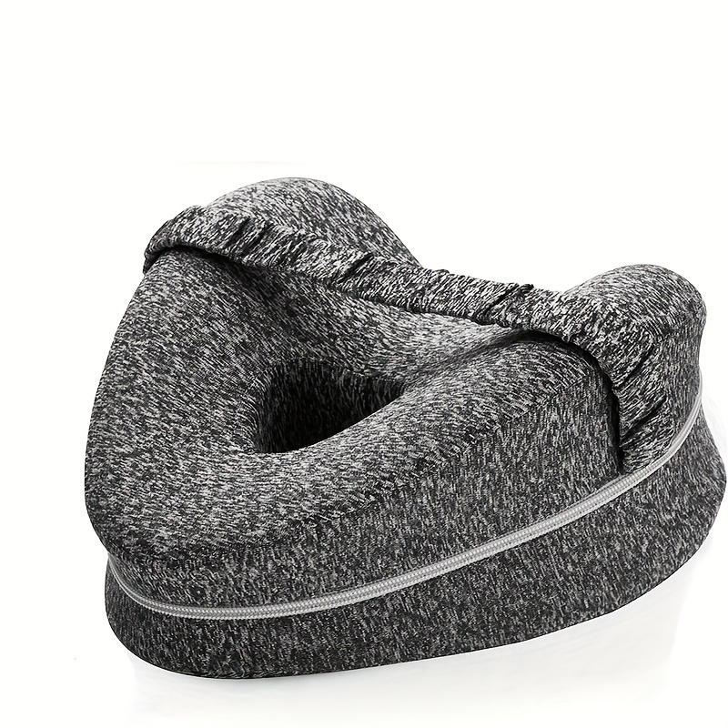 TEMU Knee Pillow, Side Sleeper Ergonomic Leg Pillow, High Rebound, Soft Breathable Fabric, Removable With Straps, Hand Wash , Comfortable Relief,