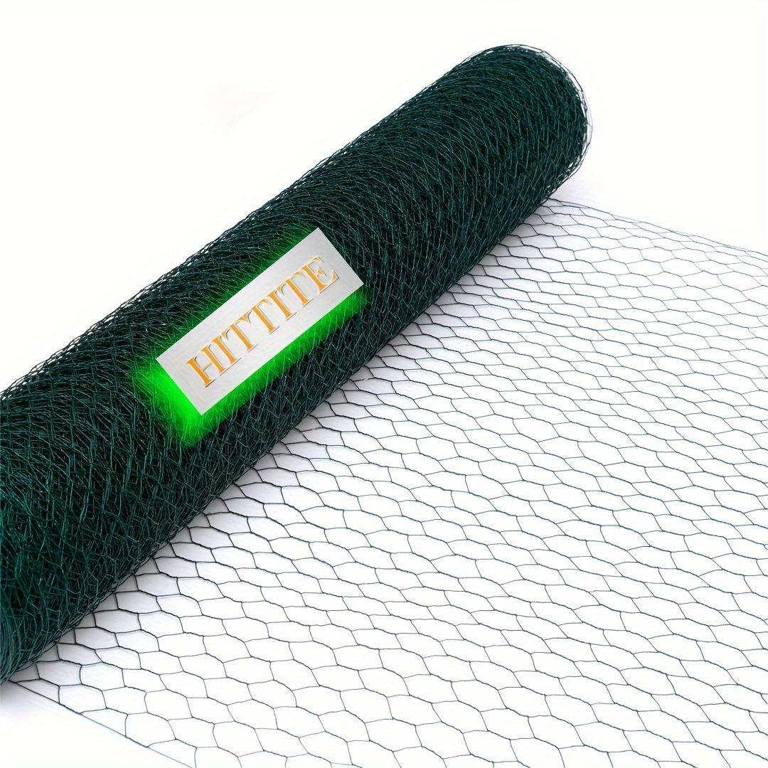 

Hittite Chicken Wire Fencing Mesh, Anti-rust Green Floral Chicken Wire Roll, 0.6 Inch Hexagonal Galvanized Pvc Coated Wire Mesh Poultry Netting For Crafts And Poultry Garden.