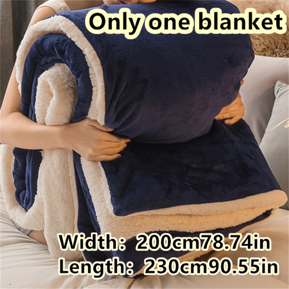 TEMU Coperta 1 pz Nuovo Stile e Confortevole in Velluto di a Ispessita Coordinata, Coperta a Scialle, Coperta da Letto, Coperta da