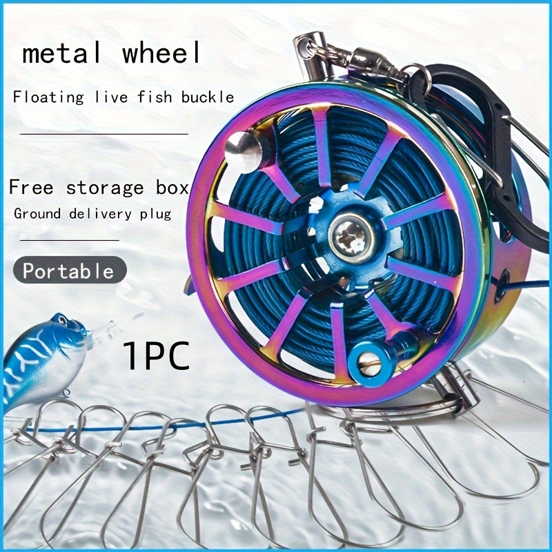 Lock Fish Buckle Portable Fishing Stringer Stainless Steel Metal