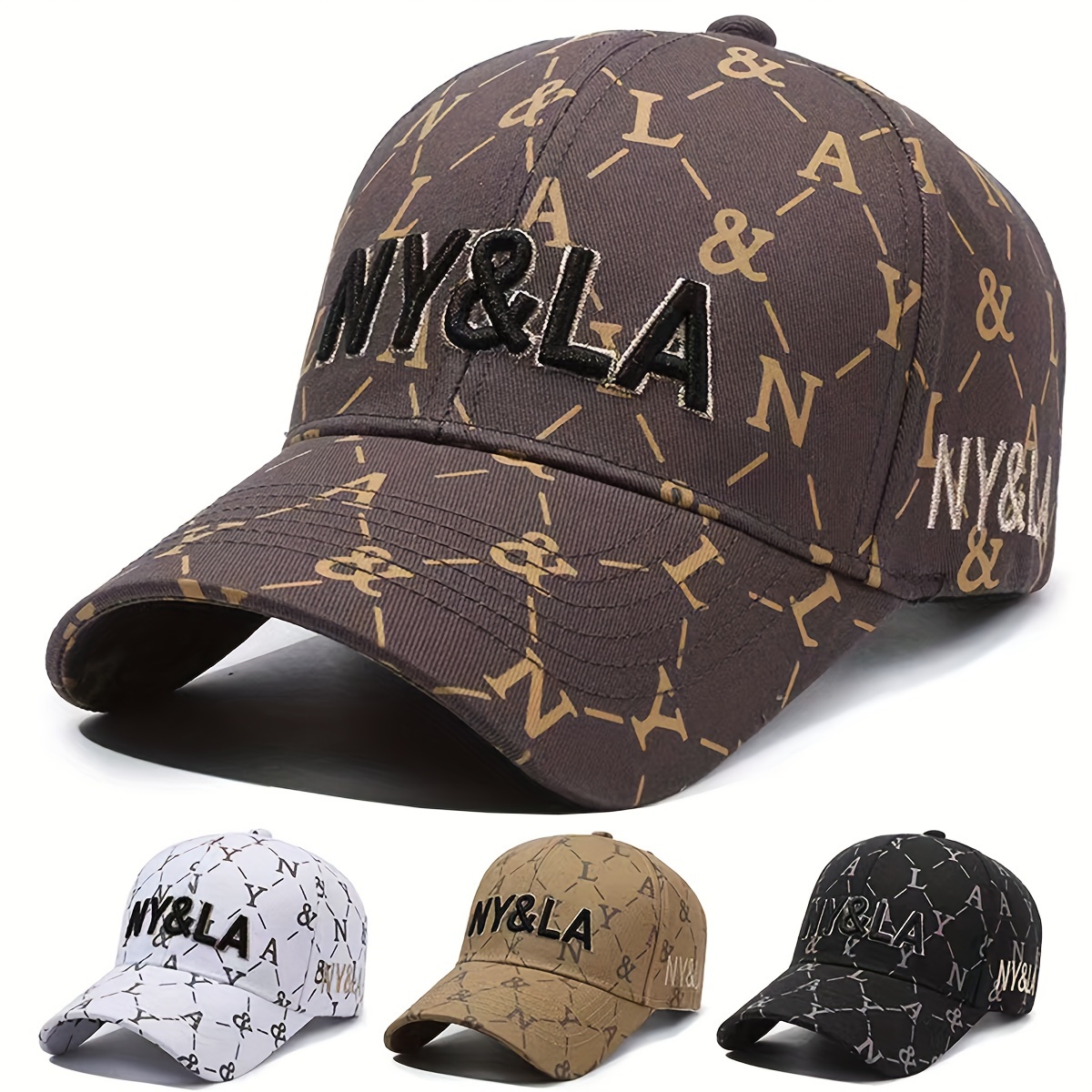 

Ny&la Women's And Men's Adjustable Baseball Cap With Sun Protection And Fashionable Letter Print