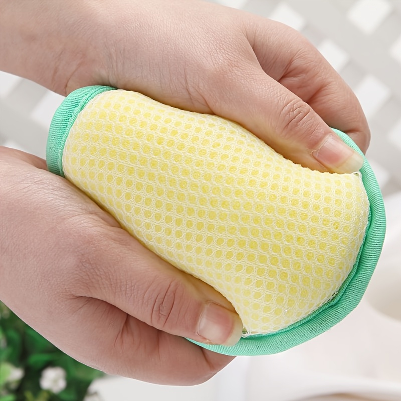 

Kitchen Cleaning Sponges - Reusable, Multi- Scouring Pads For Dishes, Stovetops & Sinks - Plastic Dishwashing Cloths