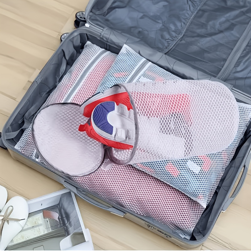 TEMU Bolsa de tipo zapato para , bolsa de de malla para zapatillas deportivas, bolsa de para limpieza de zapatos, bolsa de grande de tela panal con