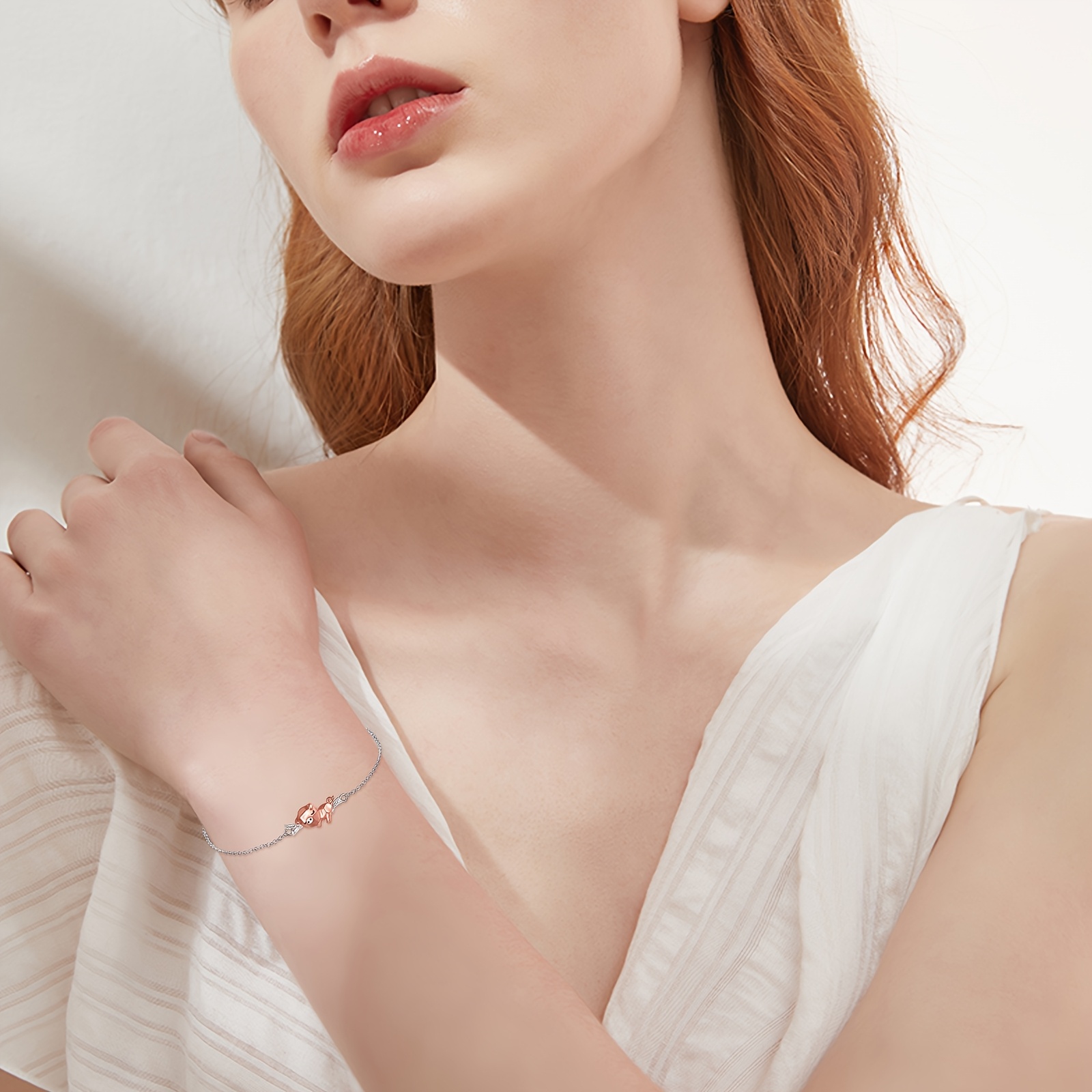 Unique Pig's Trotter Shape Bracelet with Tree Branch Design