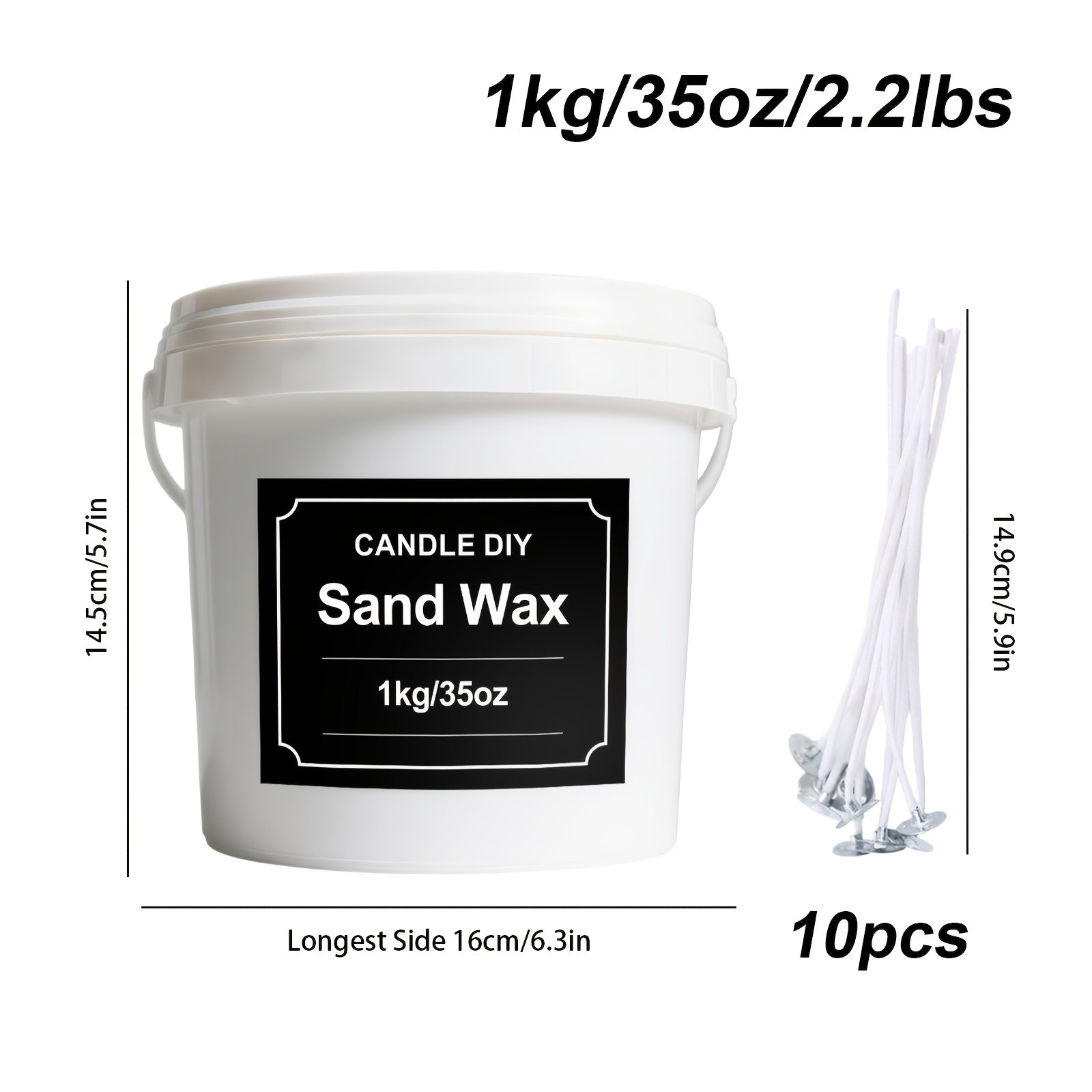 Image of 600g/1000g Candle, Candle Sand, Pearl Candle, Sand Wax, Pearl Candle Wax, Reusable Candle Sand, Pearl Wax Filling Kit, Candle Making Kit